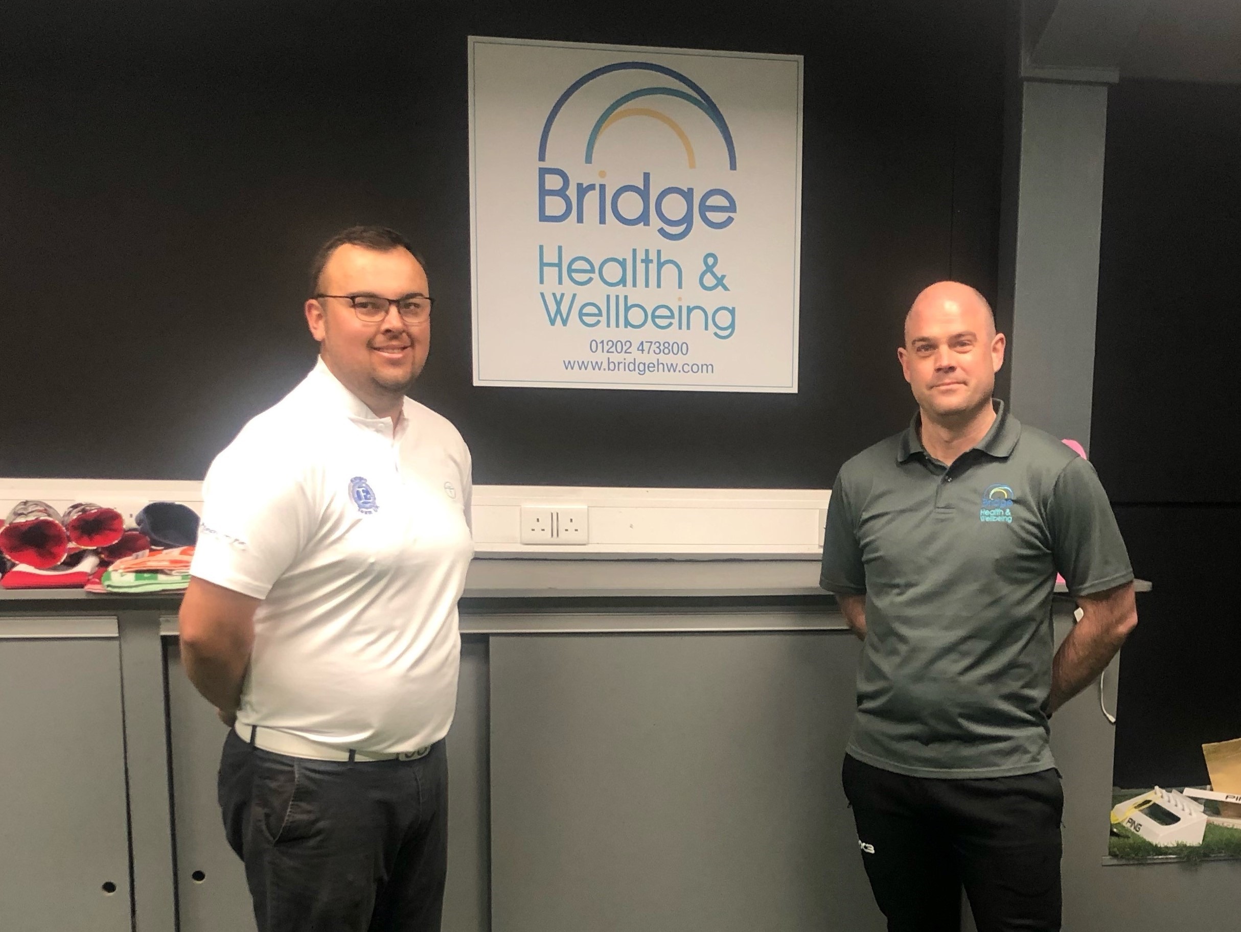 Matt Williams Pro Golfer and Paul OConnell Bridge Health and Wellbeing landscape 3