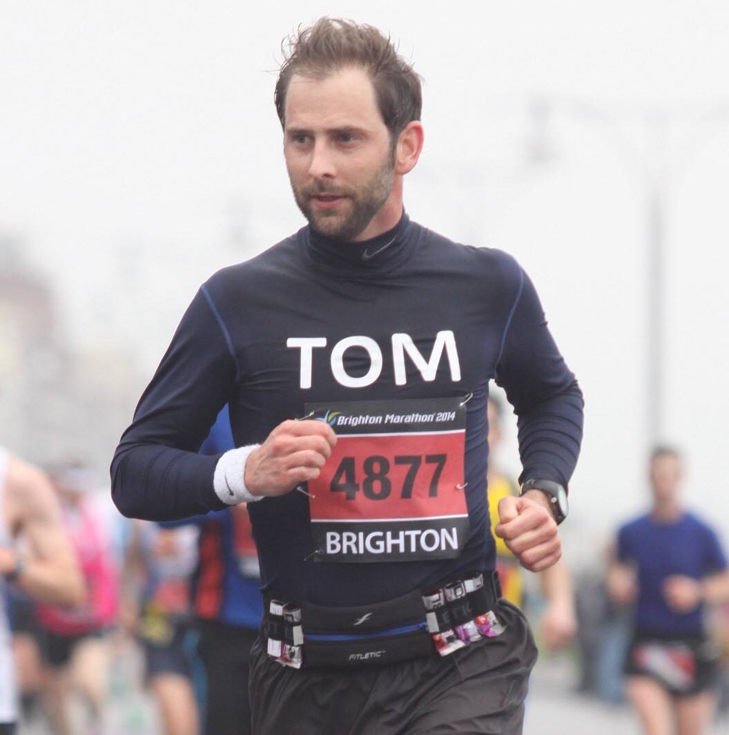 Tom Goom the running physio running the Brighton marathon