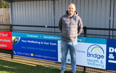 A second season as health and wellbeing partners with Wimborne Town Football Club
