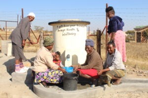 Bridge Health & Wellbeing water pump in Africa