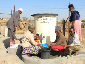 Bridge Health & Wellbeing water pump in Africa