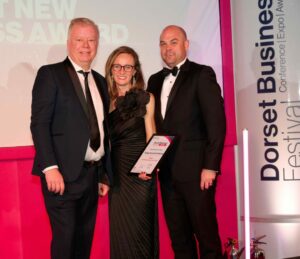 Dorset Business Awards Finalist receiving certificate