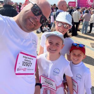 Bridge Health & Wellbeing race for Life 2024 team