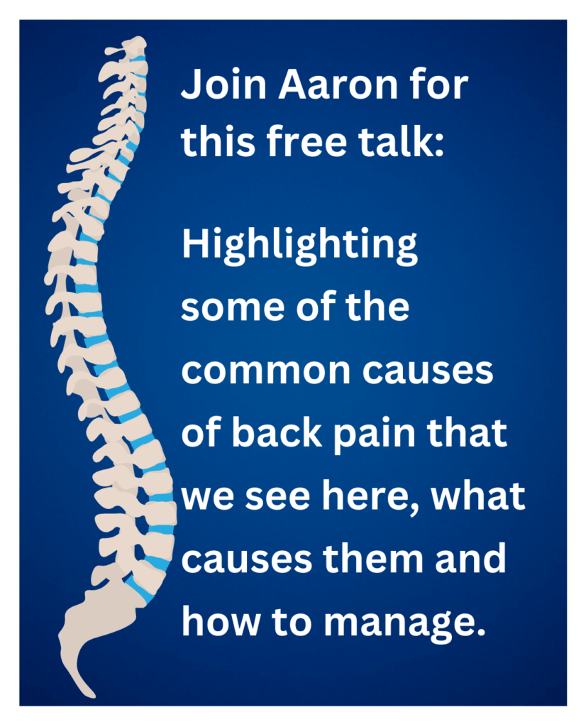 Lower Back Pain Talk March 25 2