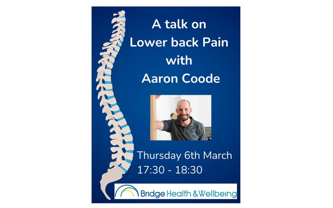 Free Talk on Lower Back Pain in March